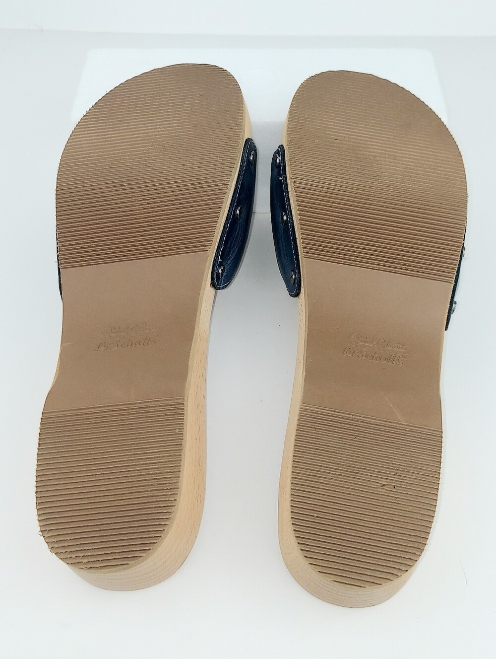 Dr. Scholl's Originals Blue Leather Clog Sandals 9 - Picture 7 of 12